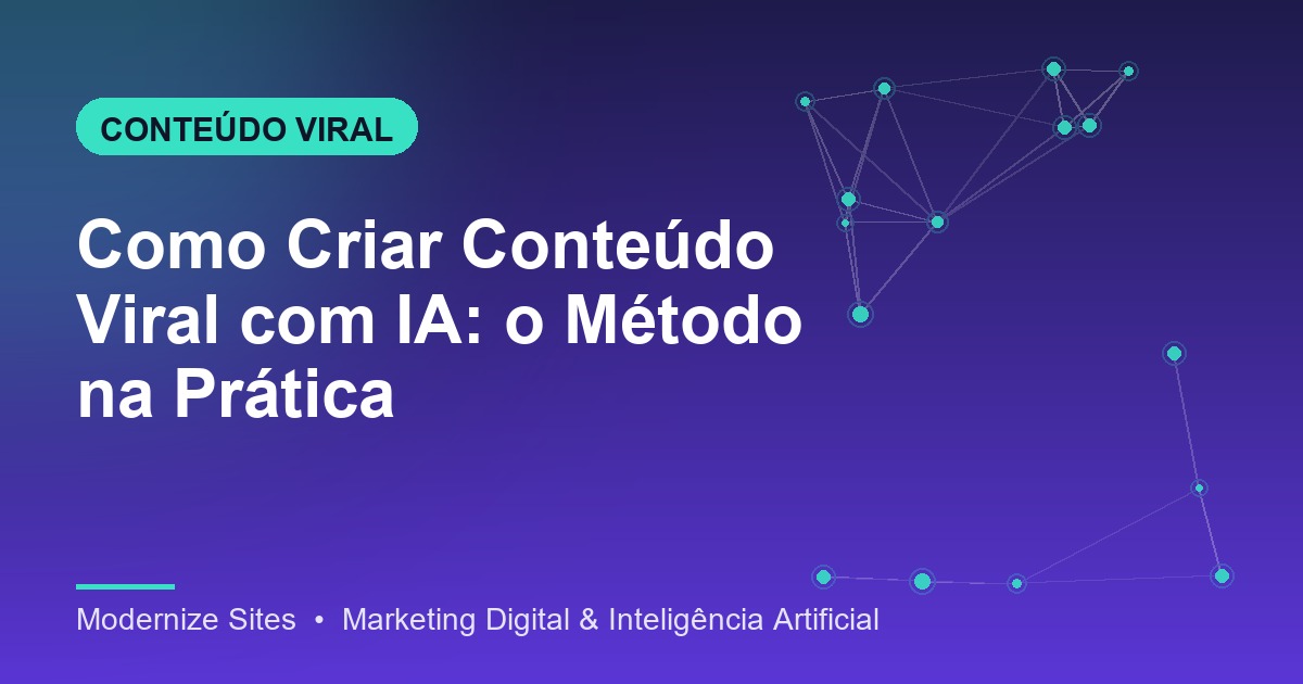 Capa do artigo sobre como criar conteudo viral com Inteligencia Artificial